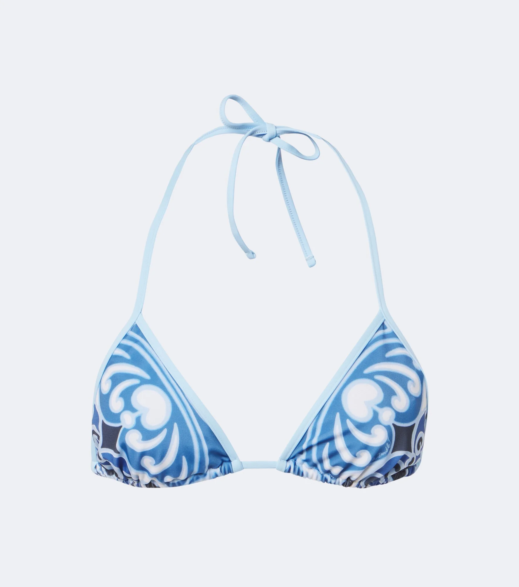 Printed bikini top - 1