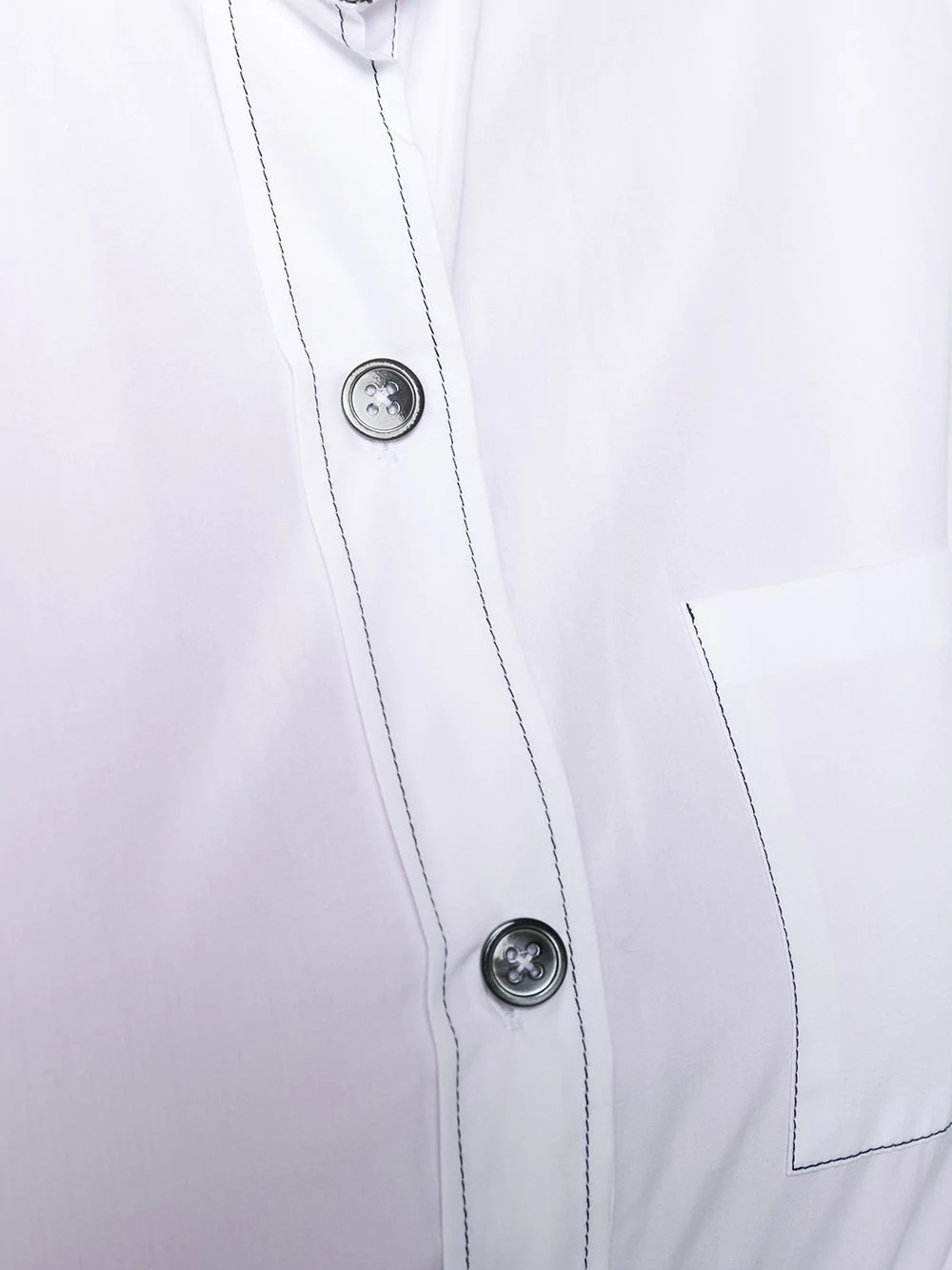 mandarin collar shirt - 5