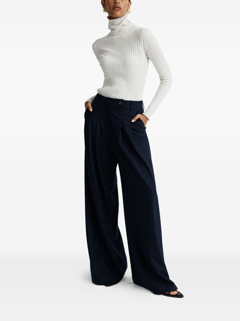 ANNA QUAN pinstripe pleat-detailed trousers outlook