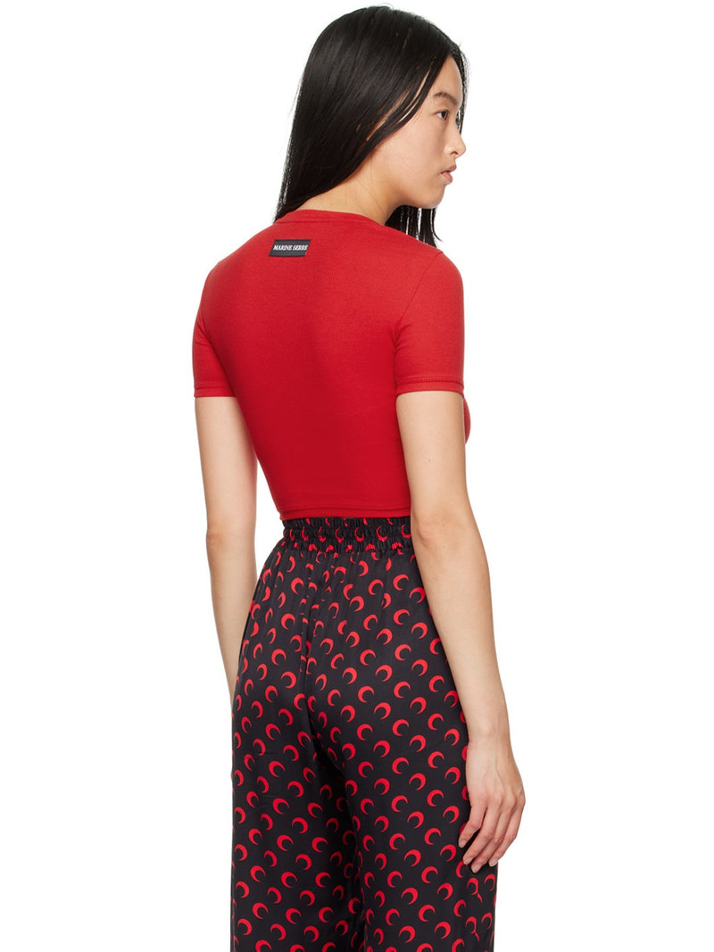 Red Moon Logo Cropped T-Shirt 3