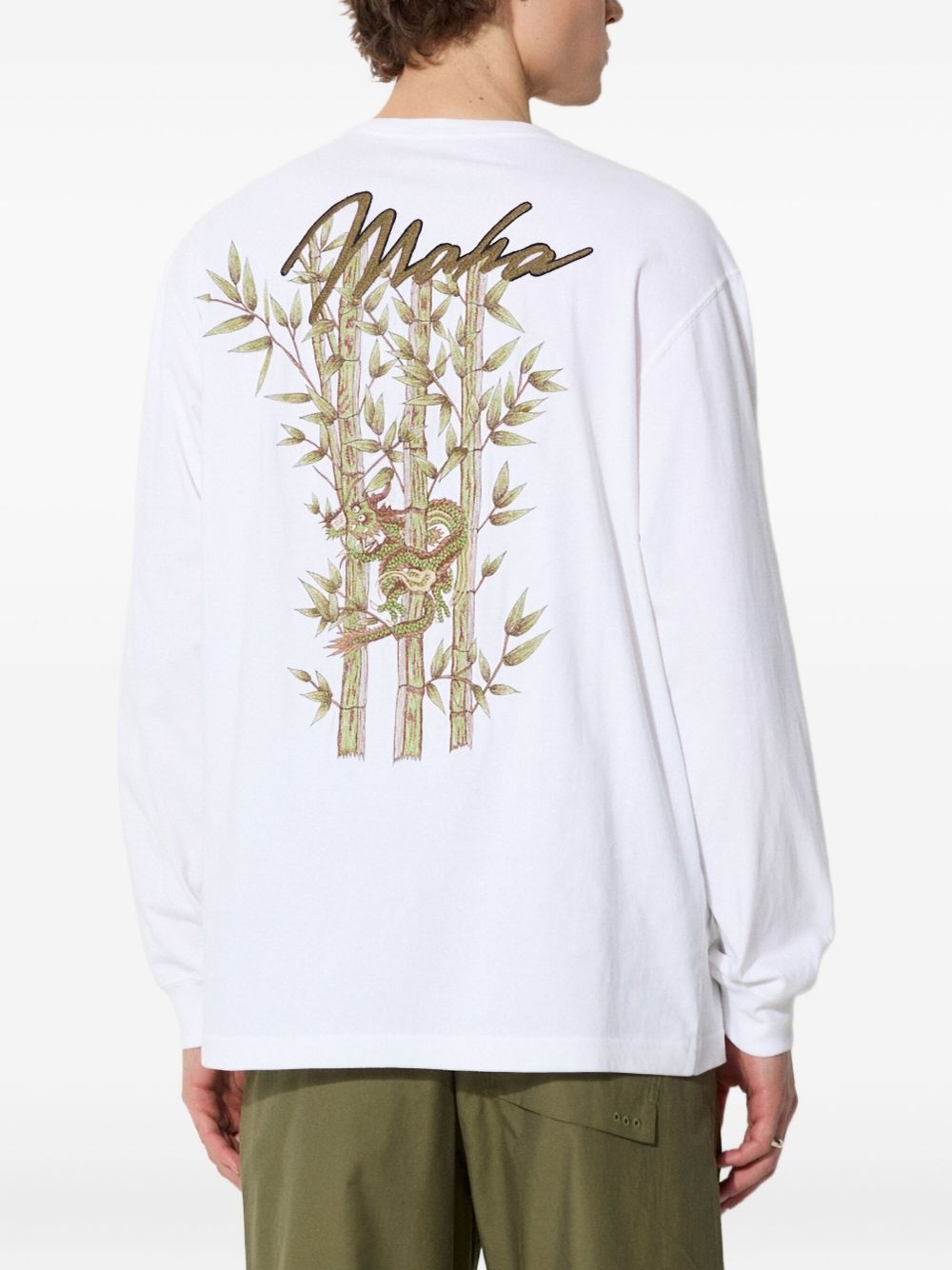 Dragon Bamboo embroidered long-sleeve T-shirt - 4