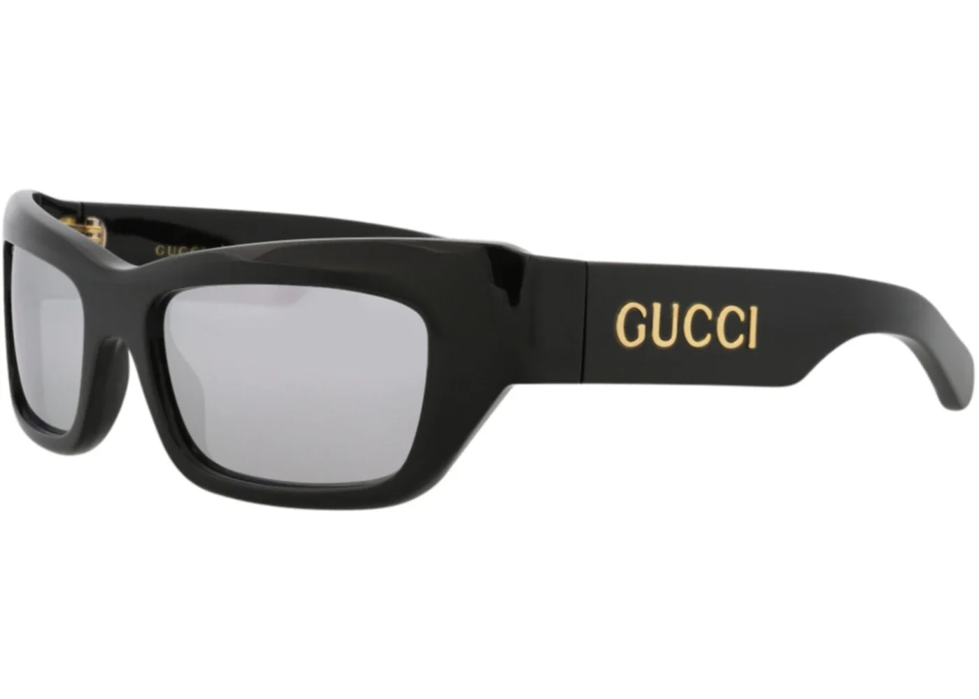 Gucci Cat Eye-Frame Recycled Acetate Sunglasses Black/Black/Silver (GG1296S-30013841-002) - 1