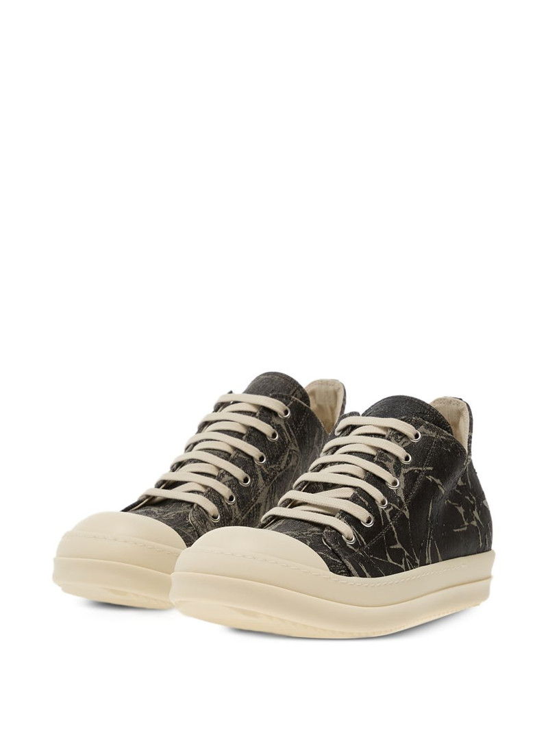 Rick Owens DRKSHDW denim-effect lac-up sneakers outlook