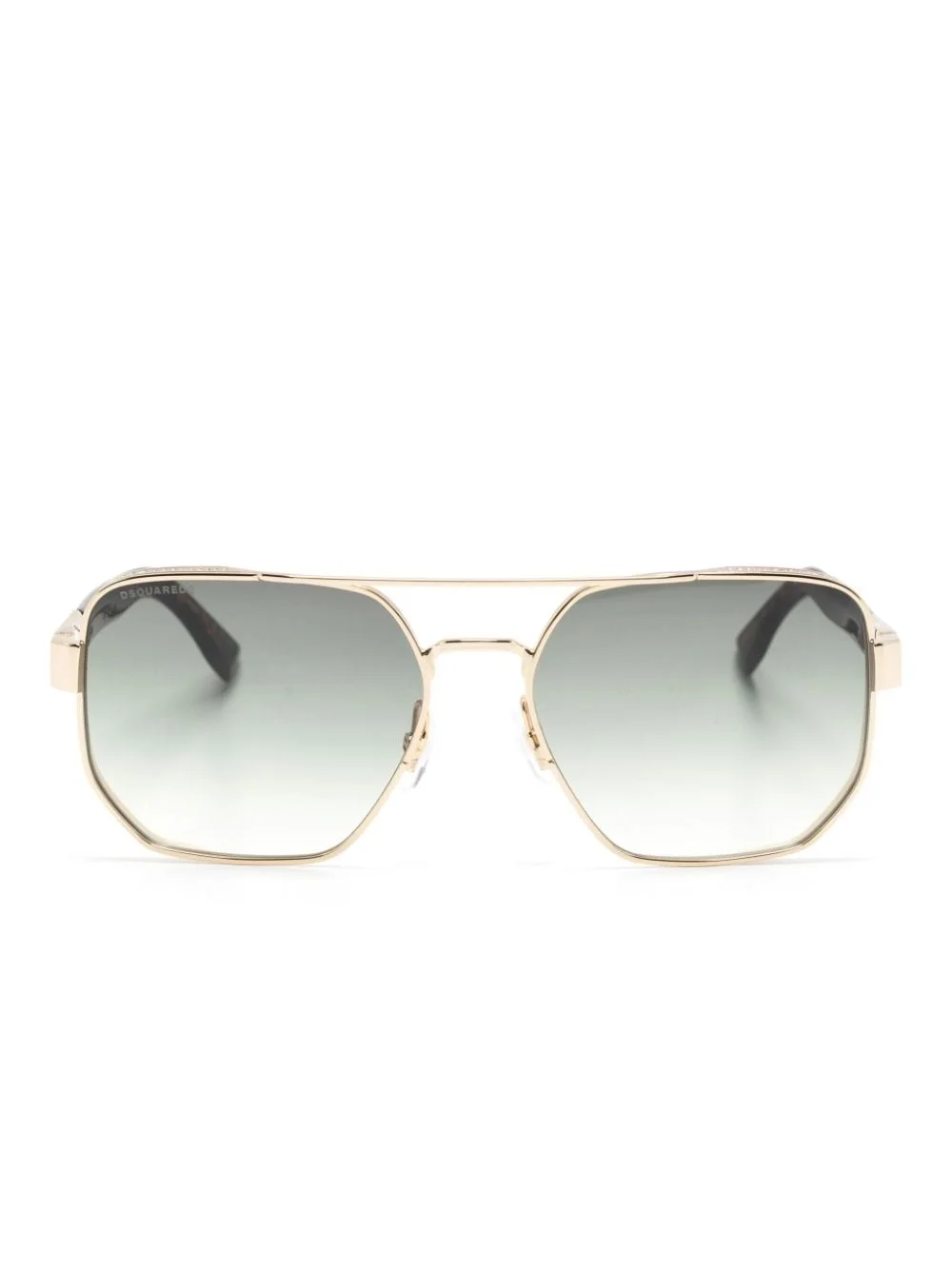 logo-print square-frame sunglasses - 1
