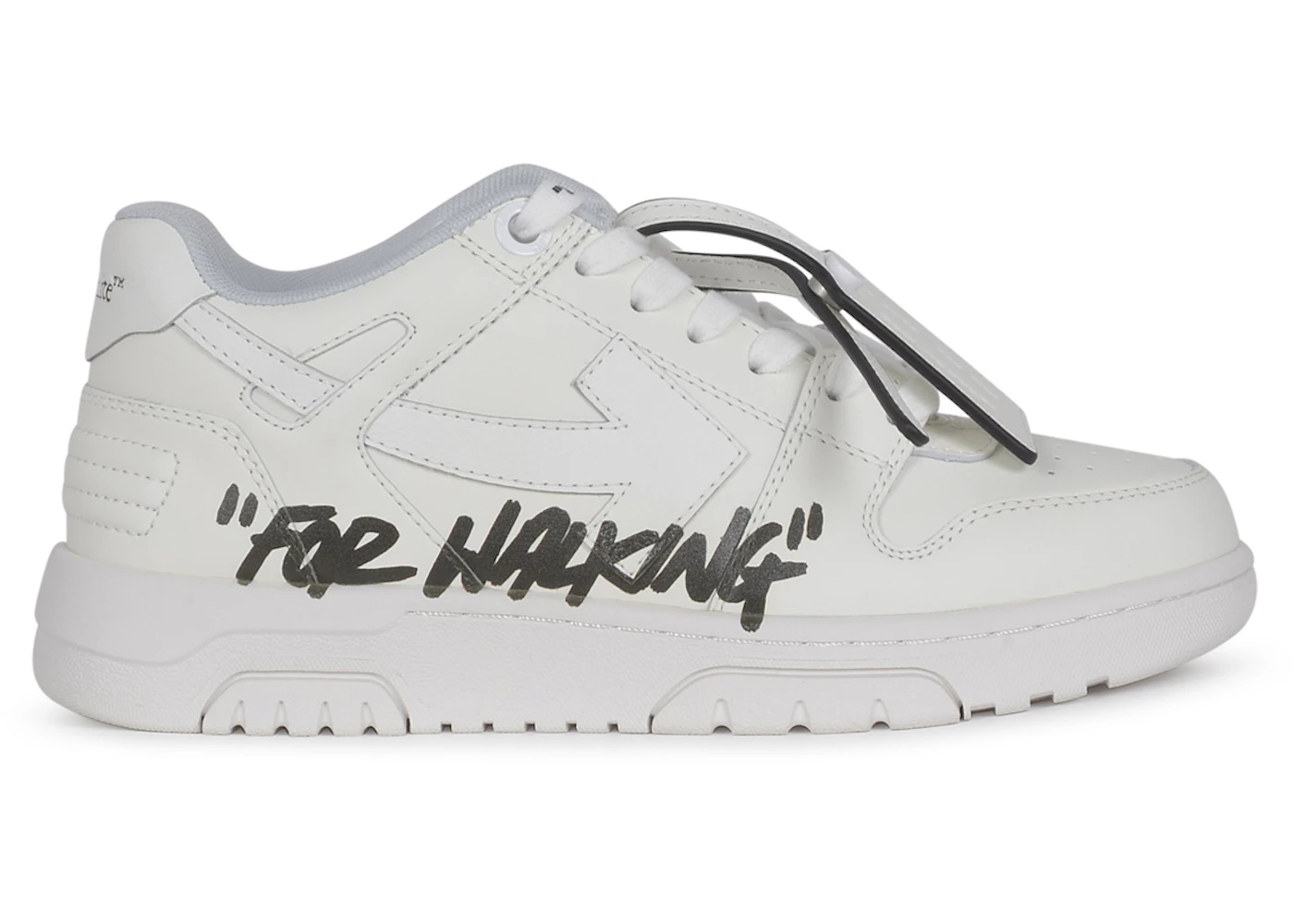OFF-WHITE Out Of Office OOO For Walking White Black (Women's) - 1