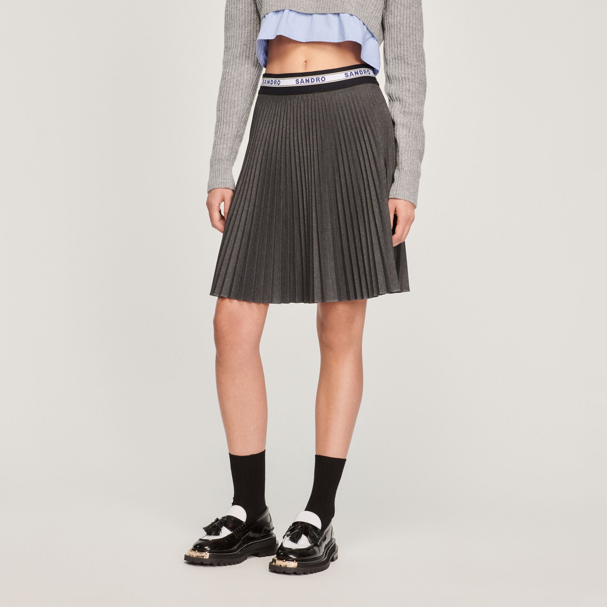Short pleated skirt - 5