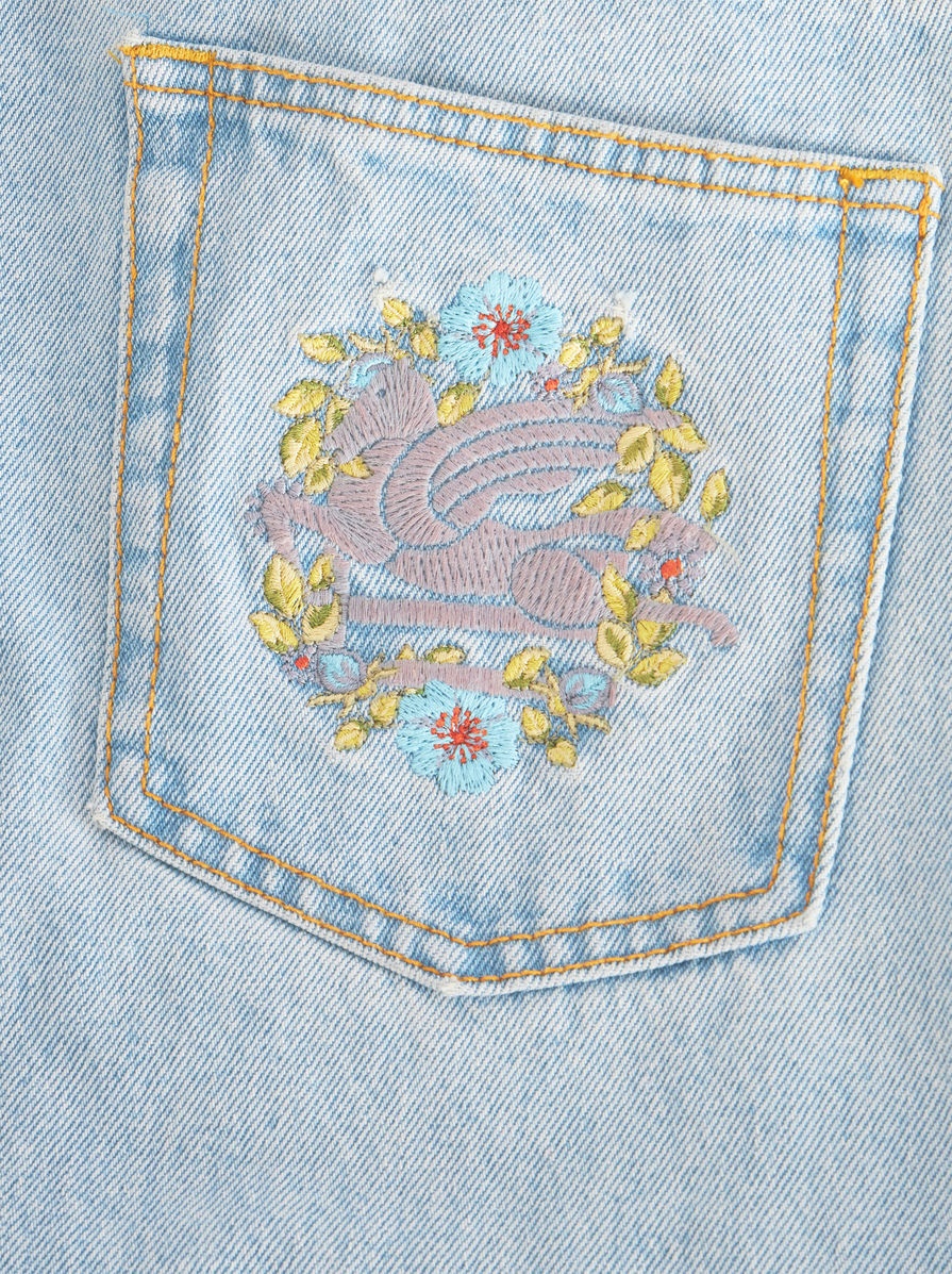BAGGY JEANS WITH EMBROIDERY - 7