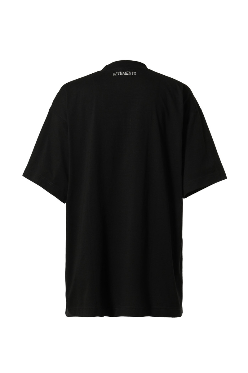 VETEMENTS VIP CRYSTAL LOGO T-SHIRT / BLK outlook