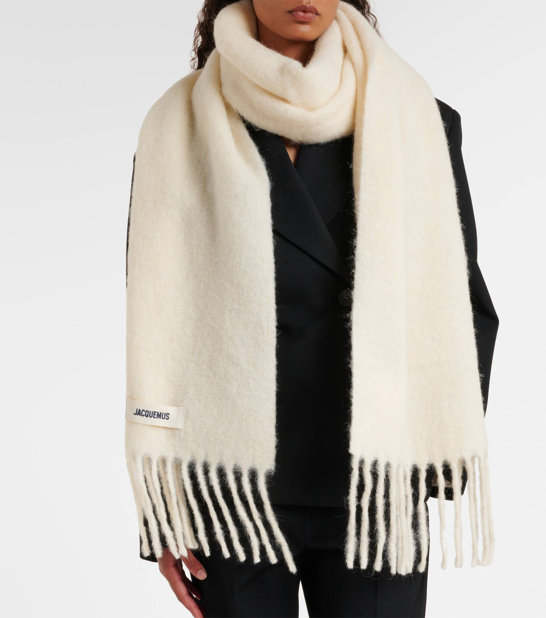 Carro alpaca, mohair, and wool-blend scarf - 2