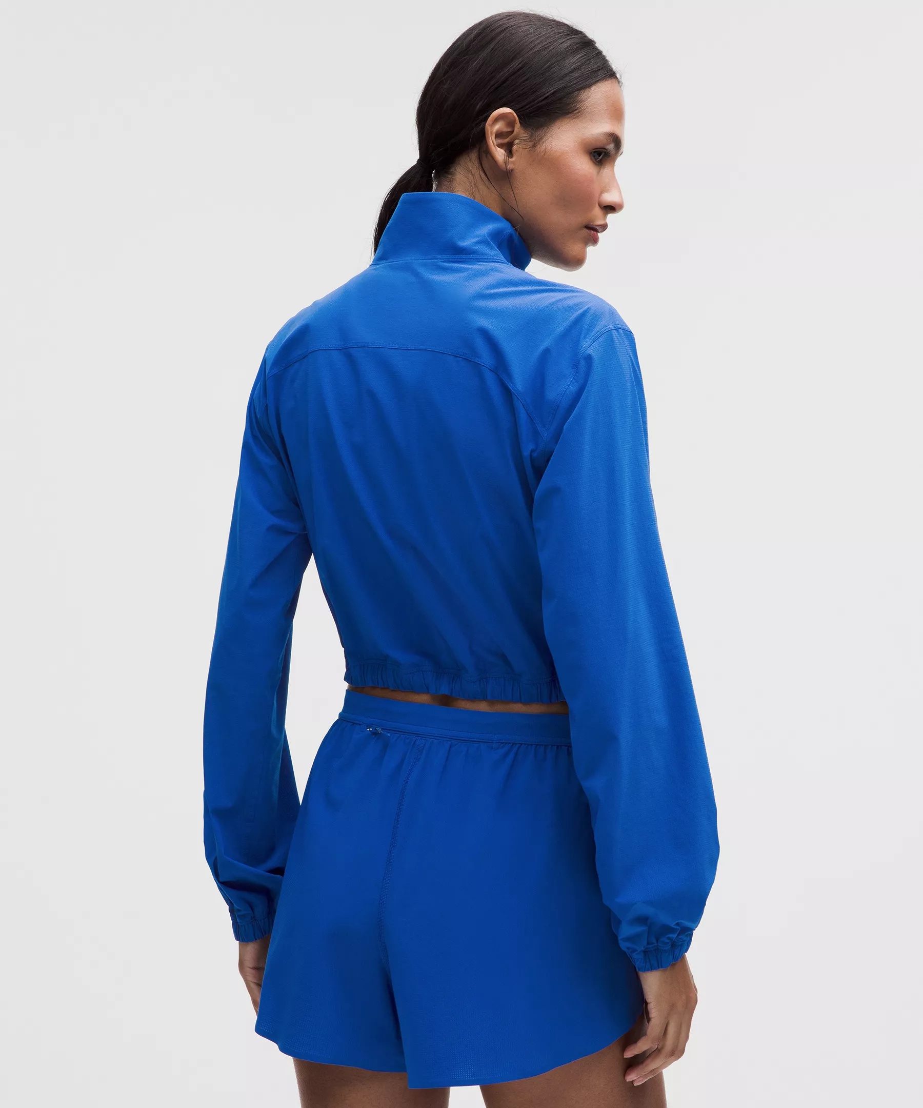Mile Maker Run Crew Graphic Cinch-Hem Jacket - 3