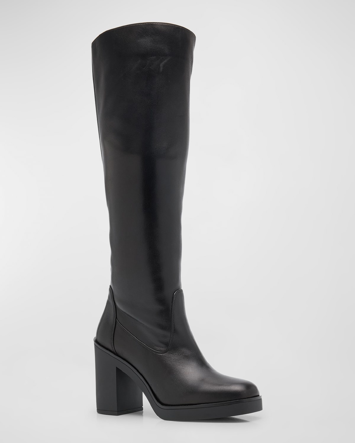 Bethenny Leather Knee Boots - 3