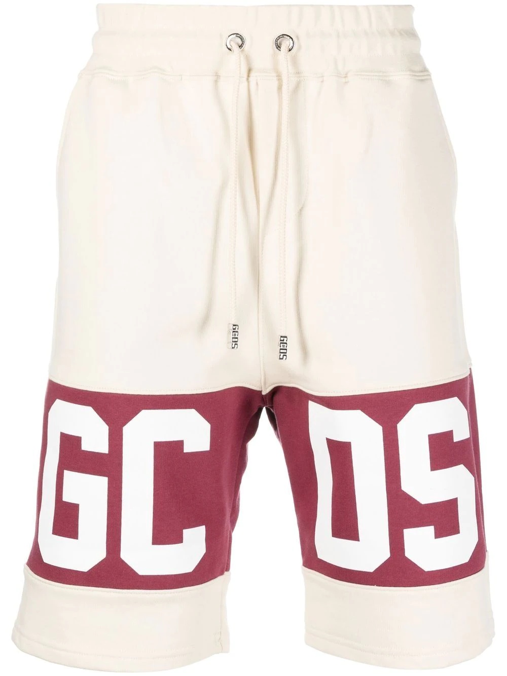 logo-print track shorts - 1