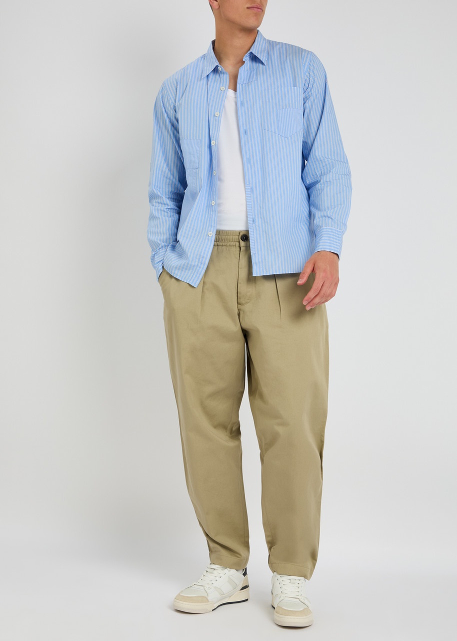 Universal Works Pleated Cotton-twill Trousers - 4