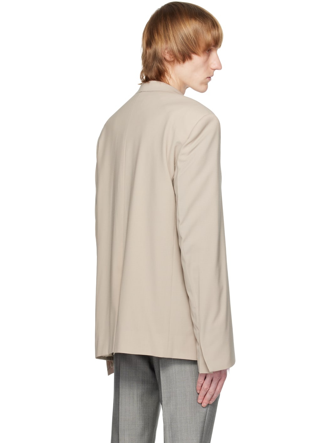Gray Oversized Blazer - 3