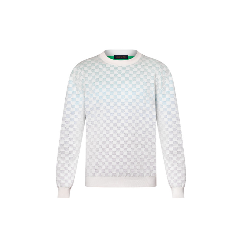Damier Gradient Jacquard Pullover - 1