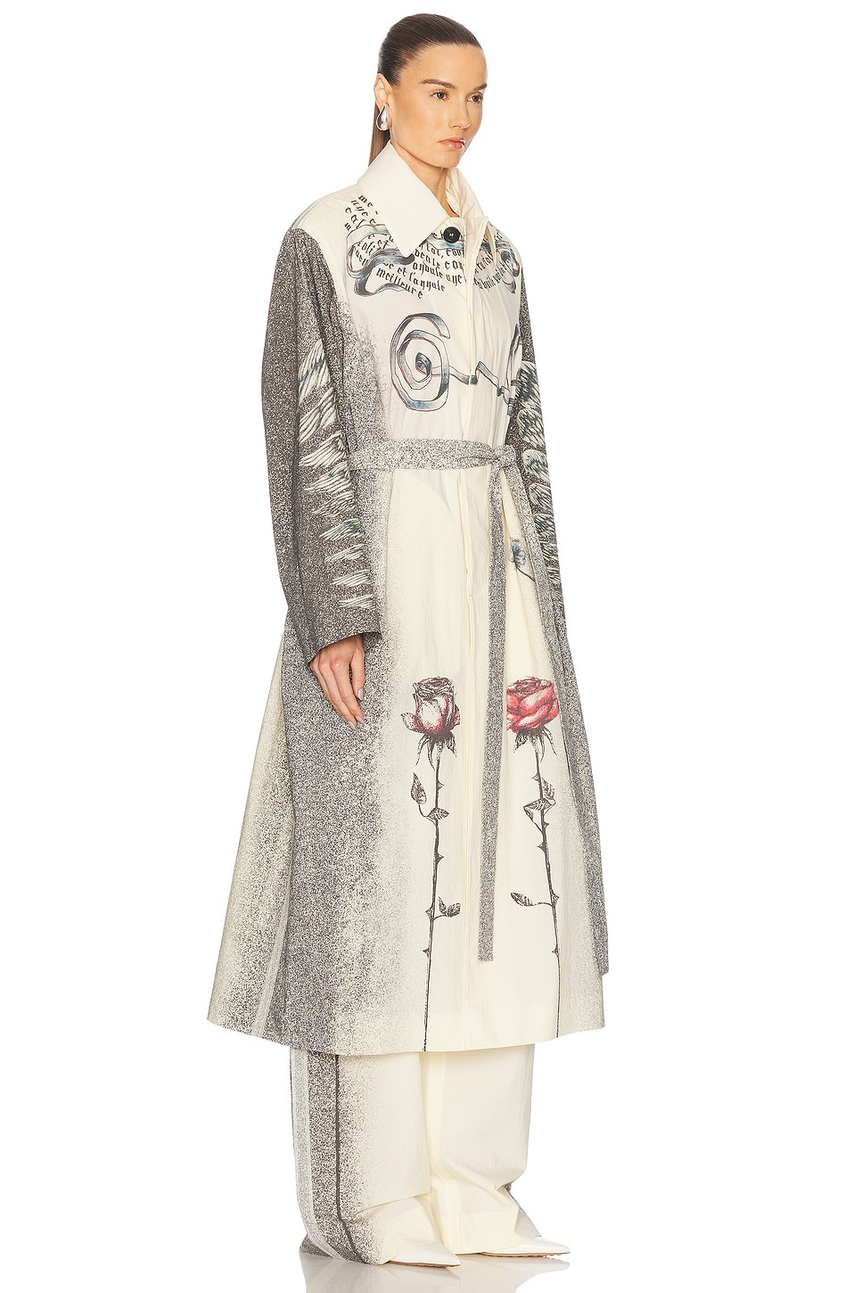 Tattoo Trench Coat - 2