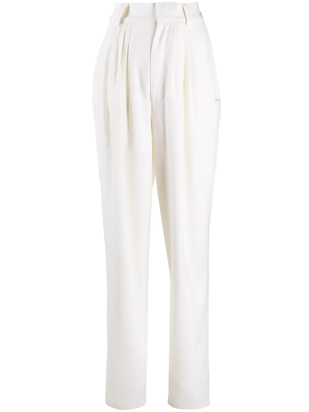 high waist tapered trousers - 1