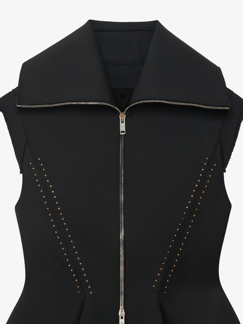 JACKET IN WOOL WITH BRODERIE ANGLAISE 5