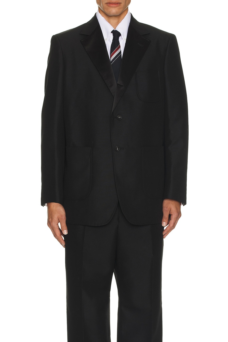 Unstructured Soft Shoulder Patch Blazer - 4