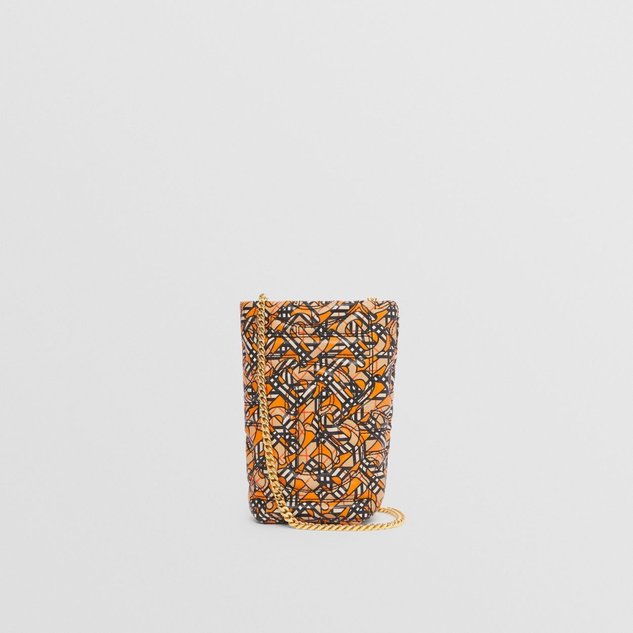 Micro Quilted Monogram Print Lambskin Lola Bucket Bag 8