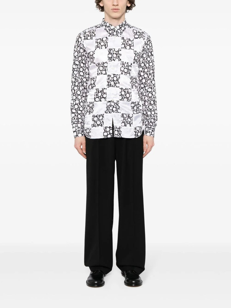 BLACK COMME des GARÇONS LOGO CHECK-PRINT SHIRT outlook