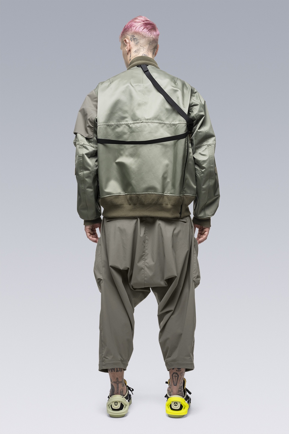 SAC-J2762 sacai / ACRONYM Bomber Jacket Sage - 4