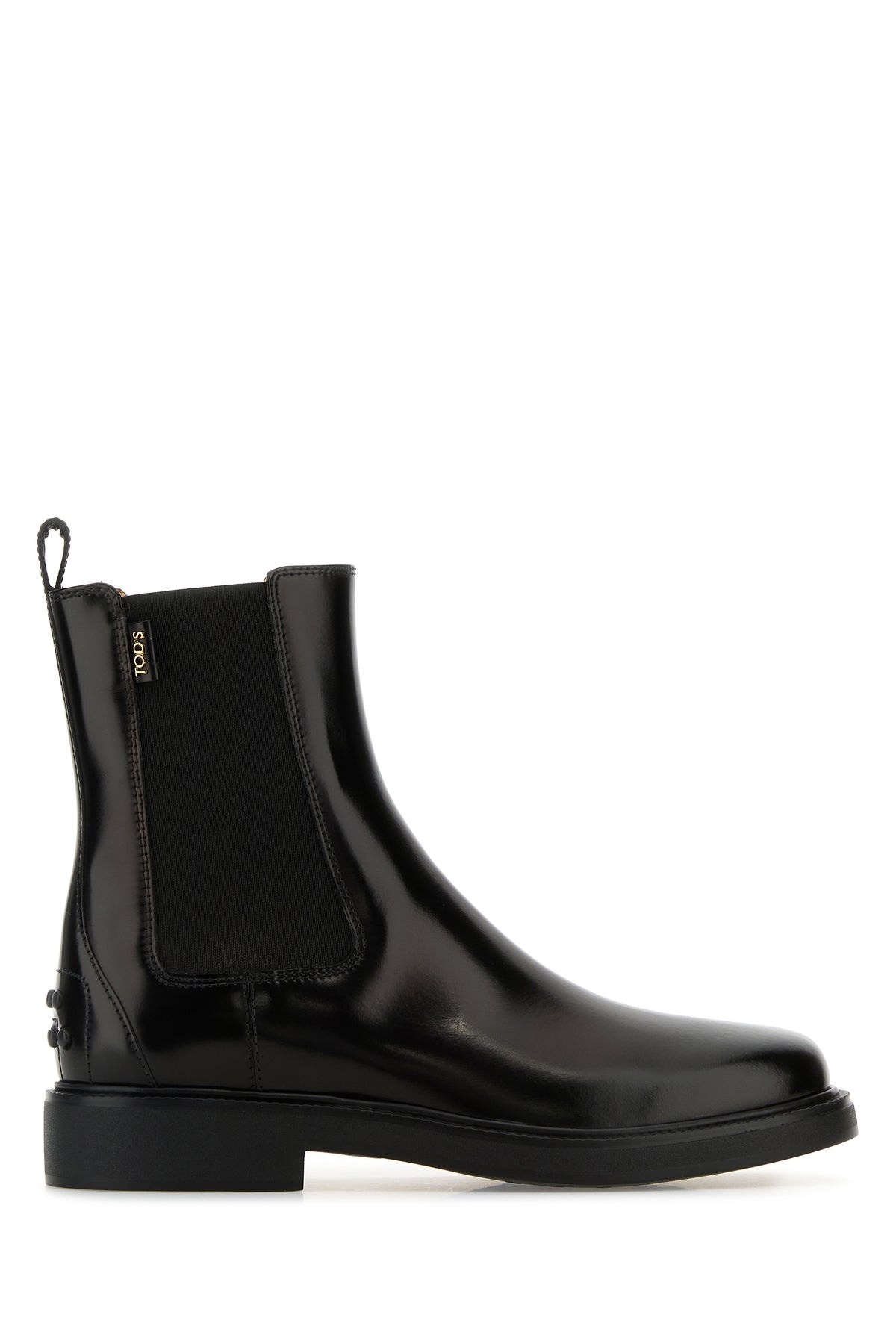 Black leather ankle boots - 1