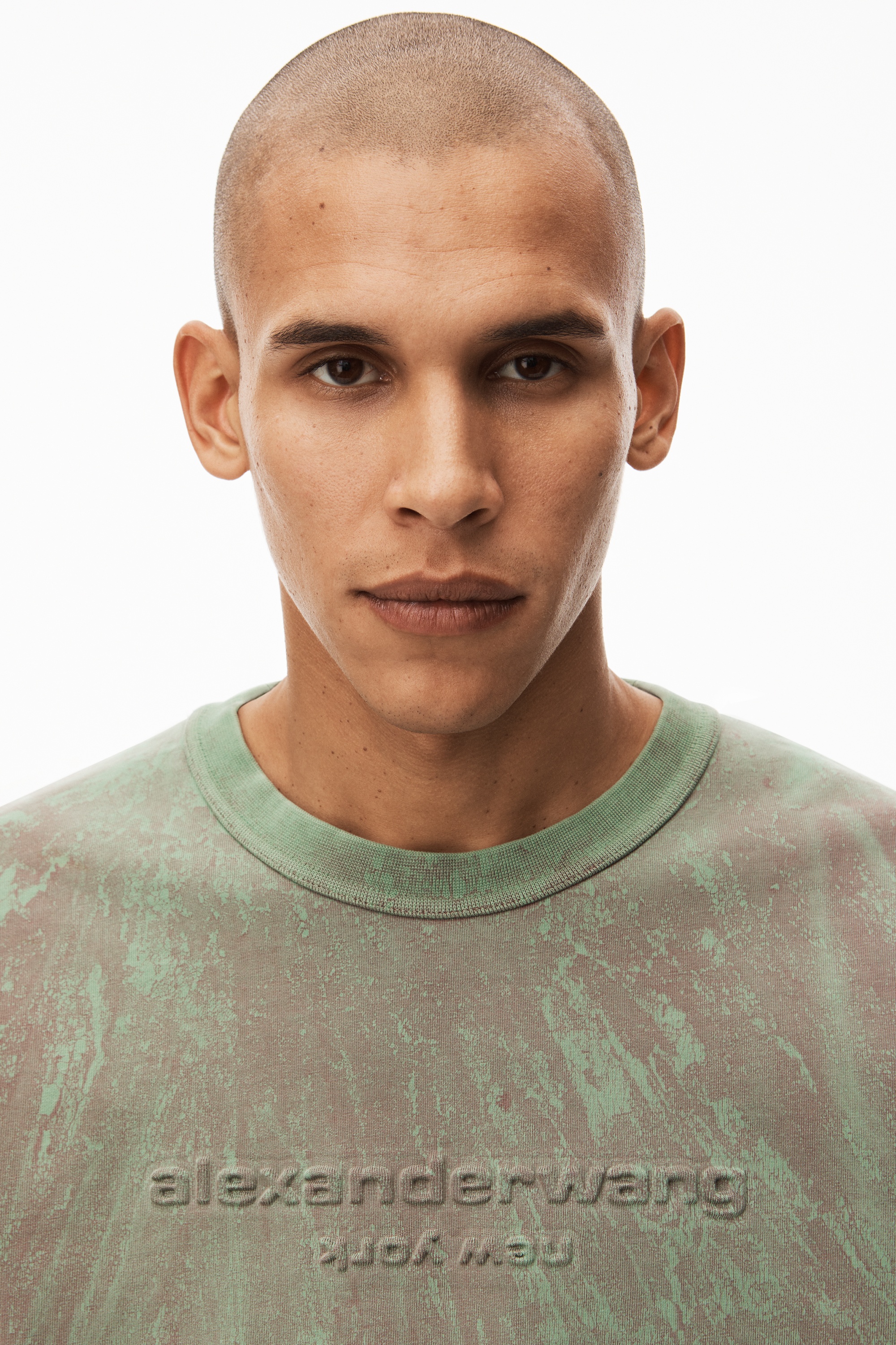 PLASTER DYED LONG SLEEVE IN COMPACT JERSEY - 5