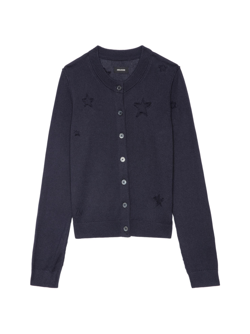 Women's Alpha Stars Cardigan - Encre 1
