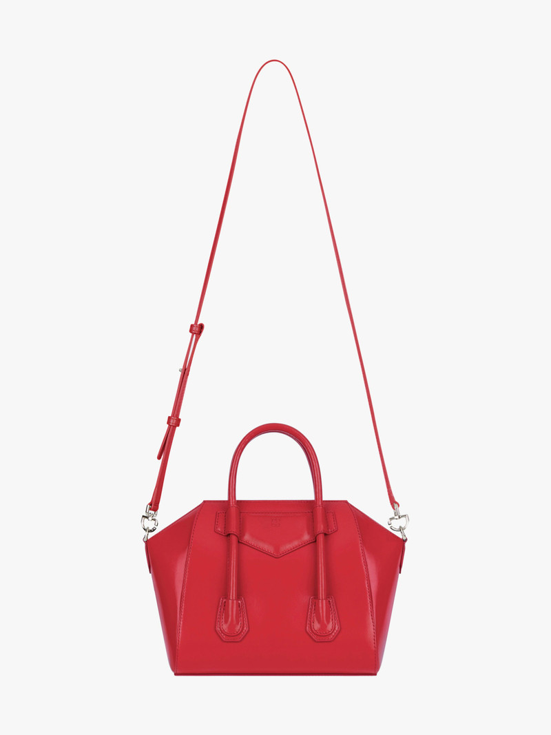 MINI ANTIGONA LOCK BAG IN BOX LEATHER 4