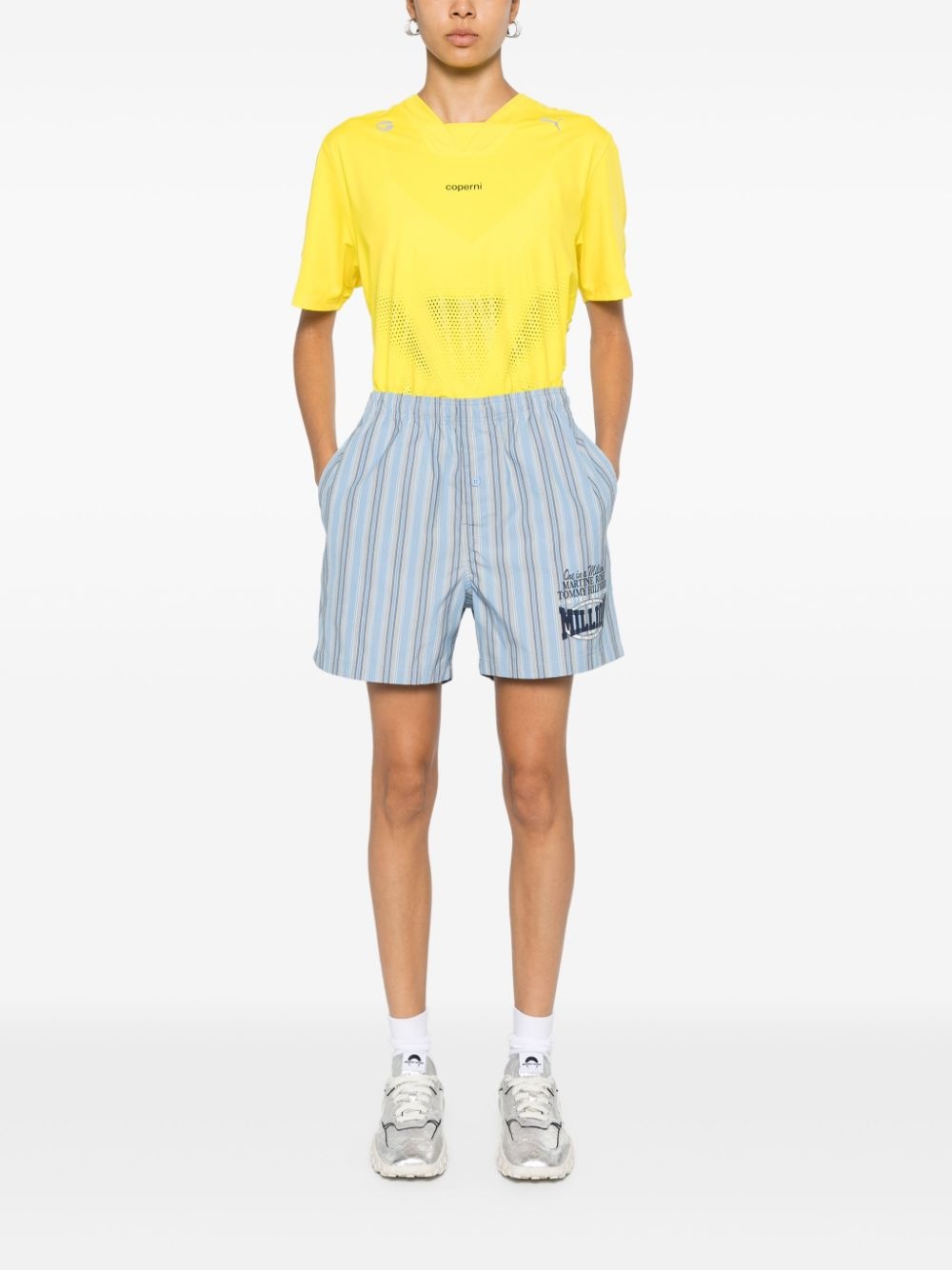 x Tommy Jeans logo-print striped shorts - 3