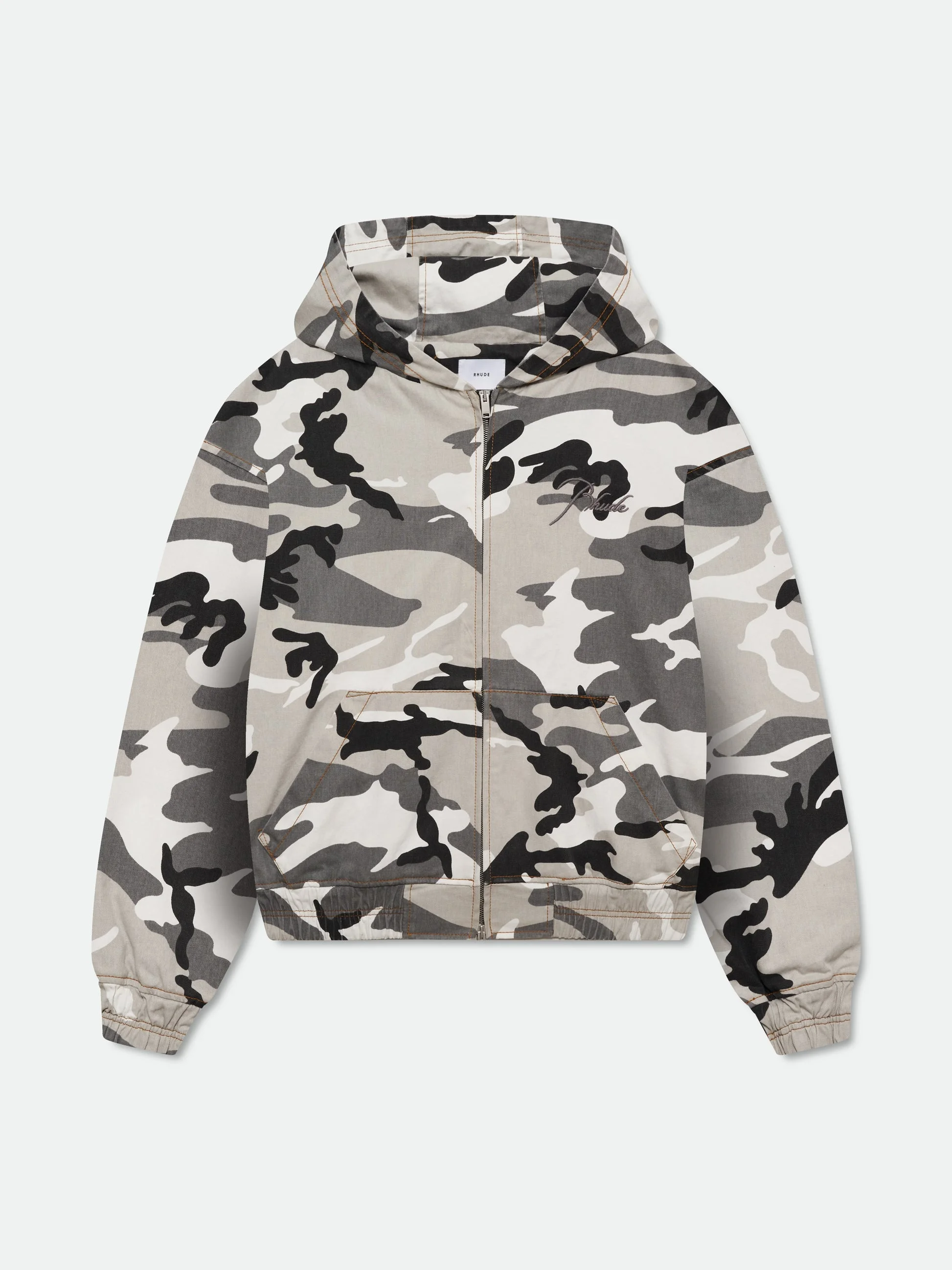 WASHED CAMO WORK JACKET - 1