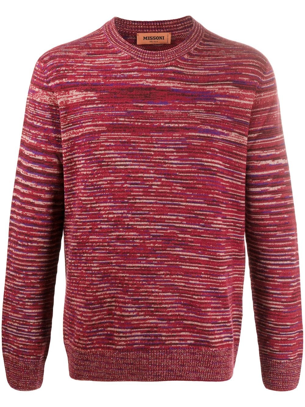 striped cashmere pullover - 1