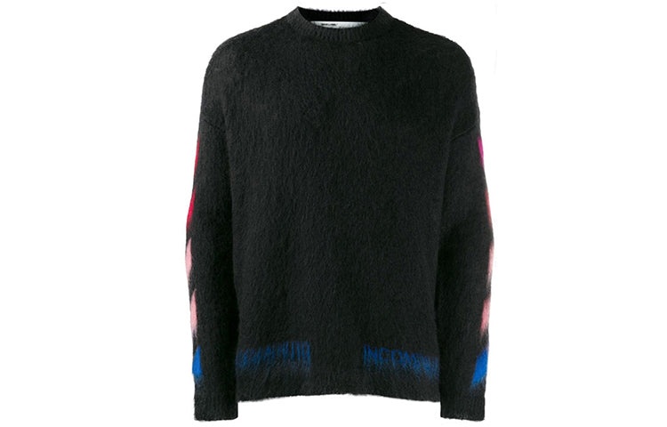 Men's Off-White Back Arrow Loose Fit Black OMHA036E19B020241088 - 2