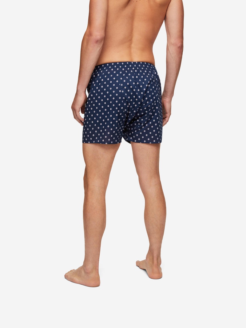 Men's Classic Fit Boxers Nelson 93 Cotton Batiste Navy - 7