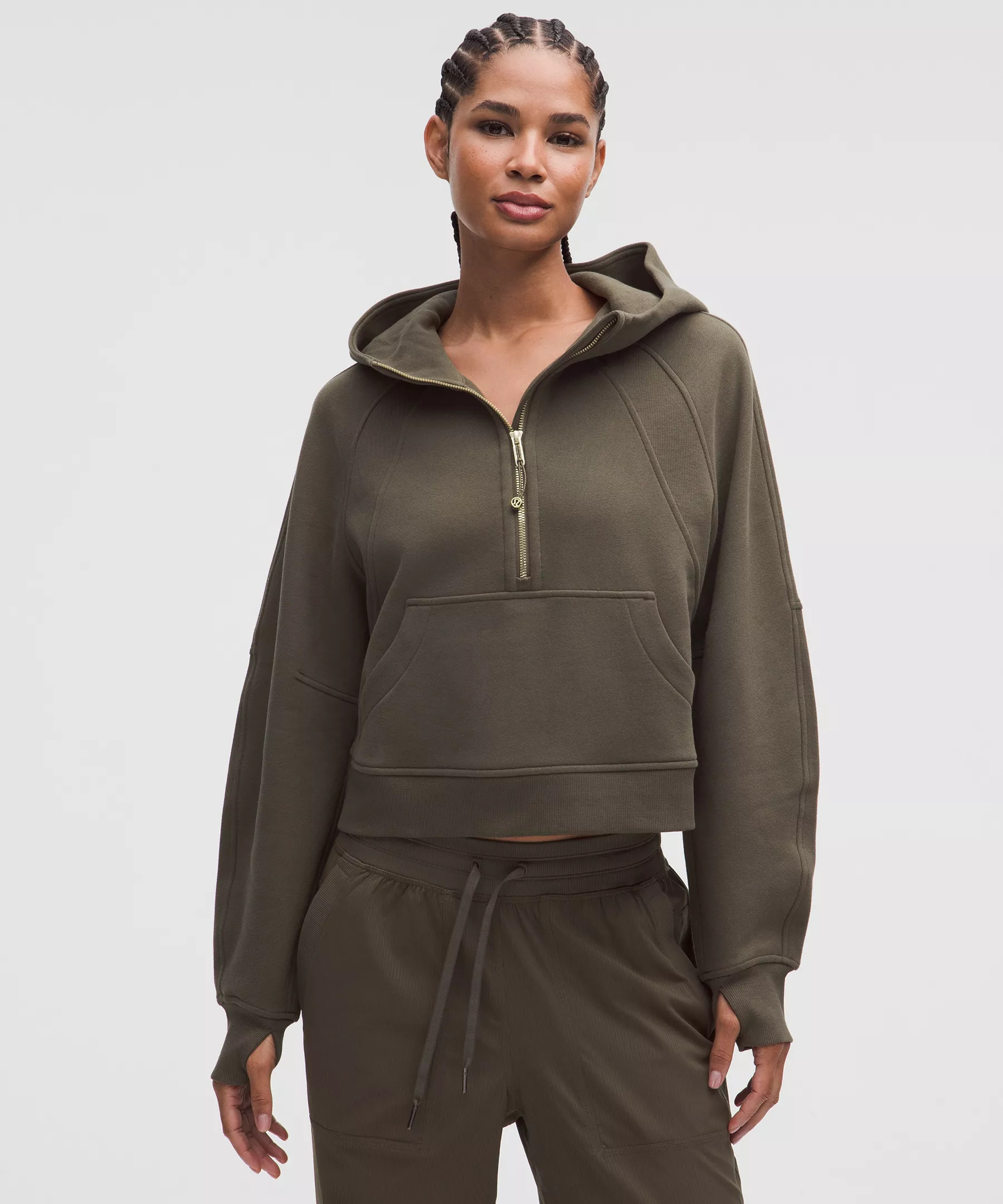 Scuba Oversized Half-Zip Hoodie - 1
