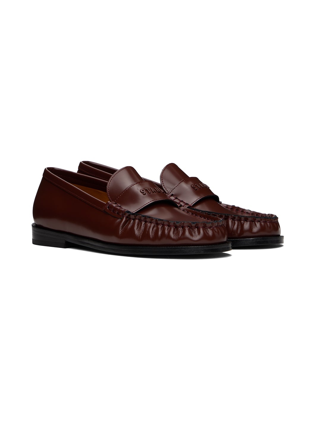 Burgundy Loulou Loafers - 4