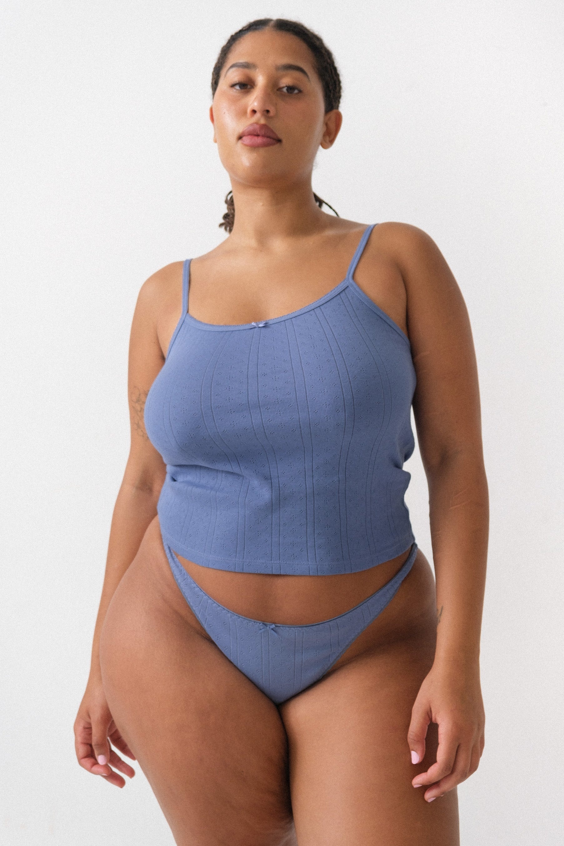 The Picot Tank Regular French Blue - 3