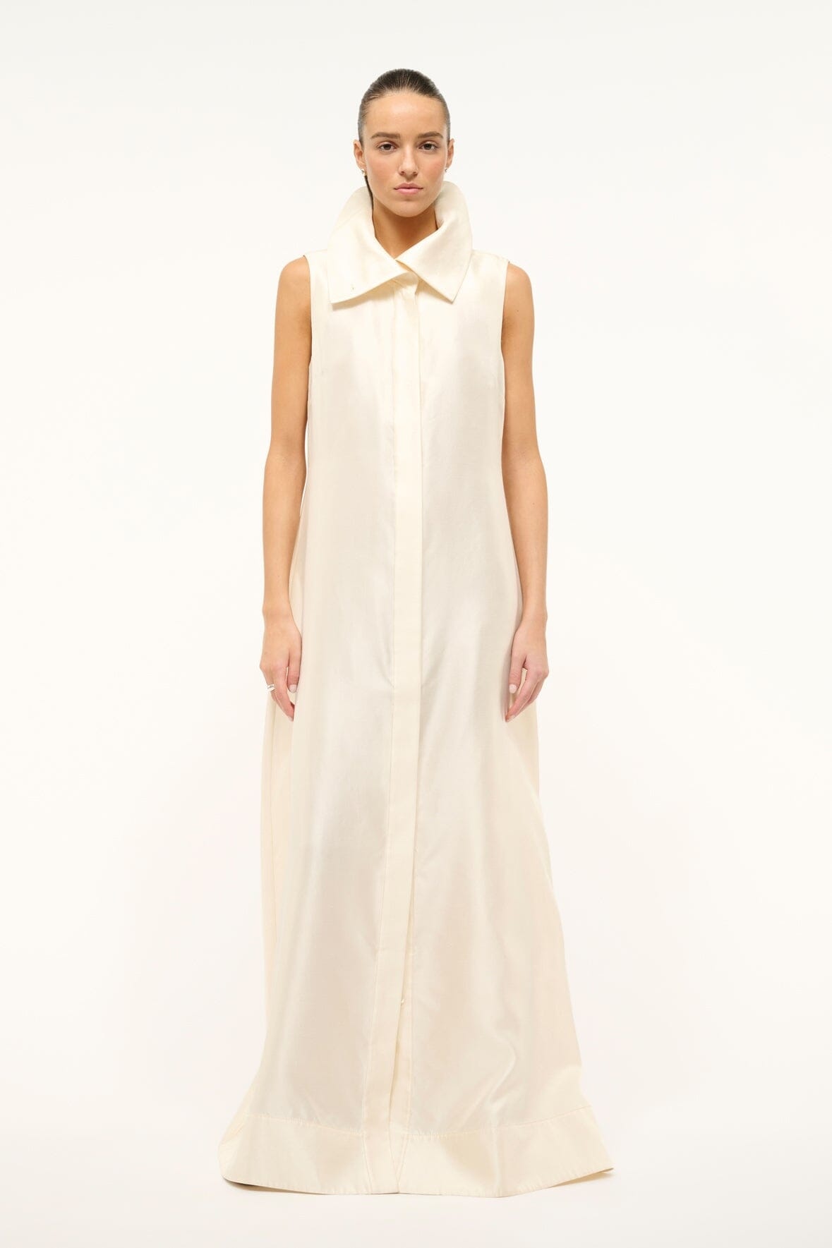 STAUD STAUD VINNY DRESS IVORY - R24S2147DU-IVY | REVERSIBLE