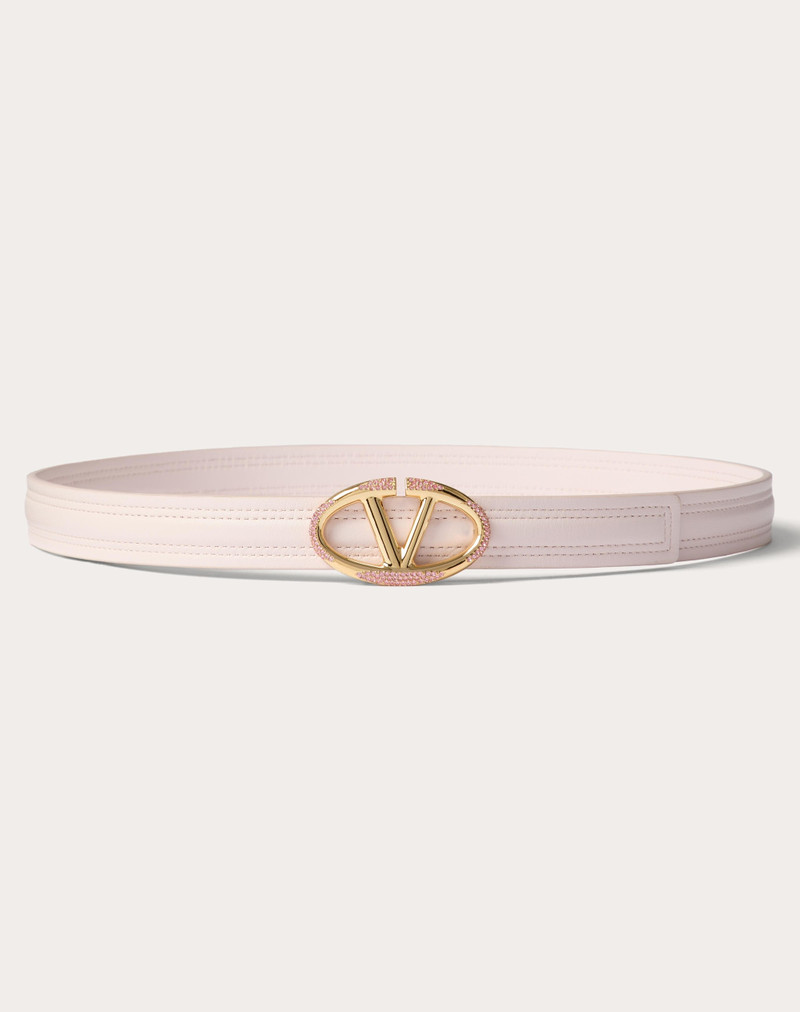 THE BOLD EDITION VLOGO SHINY CALFSKIN BELT 20 MM 1