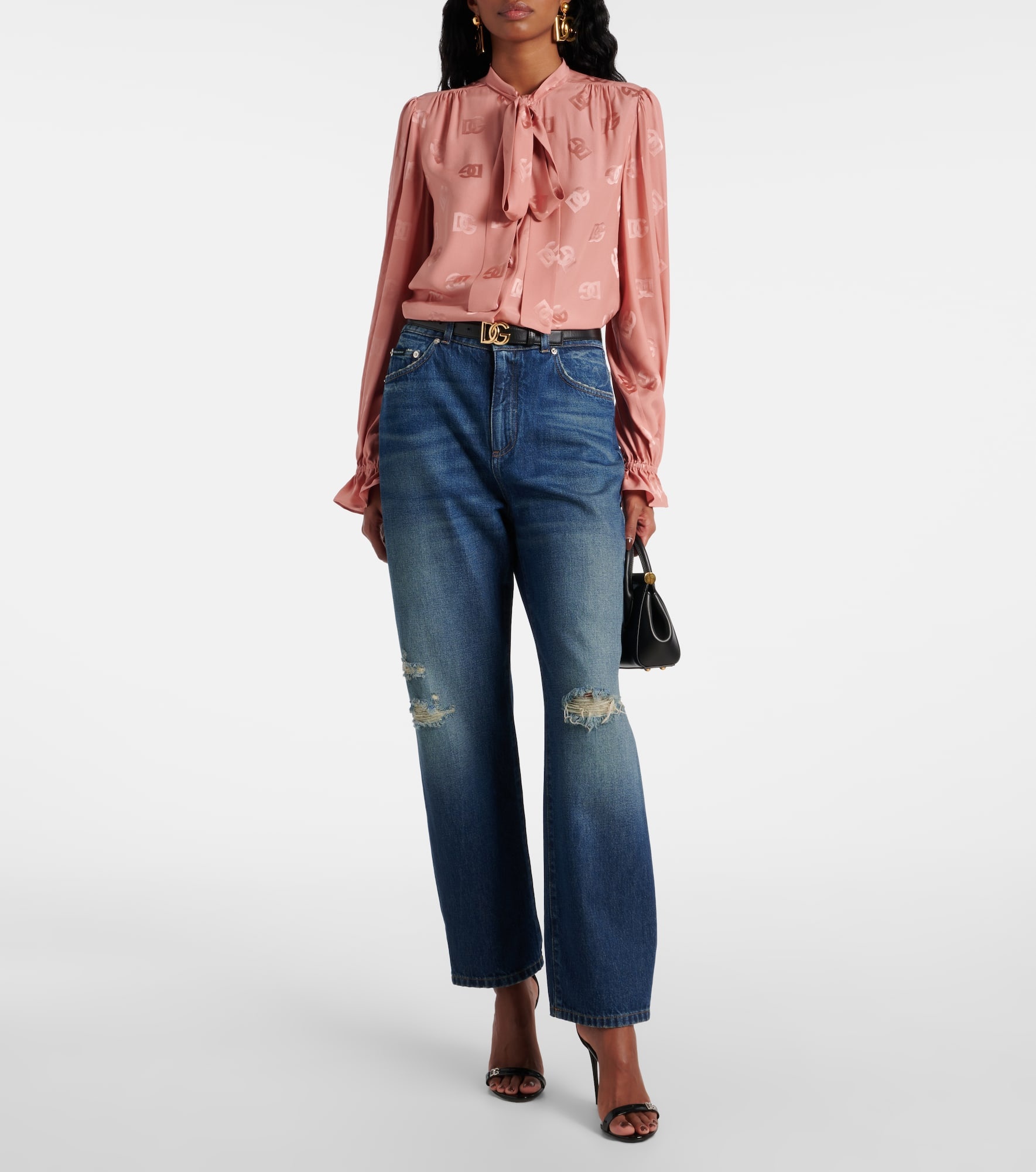 Distressed straight jeans - 2