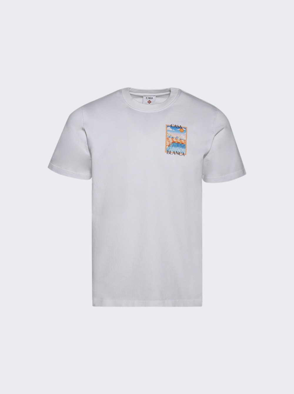 CASABLANCA Surreal Pool Printed Tee White | thewebster
