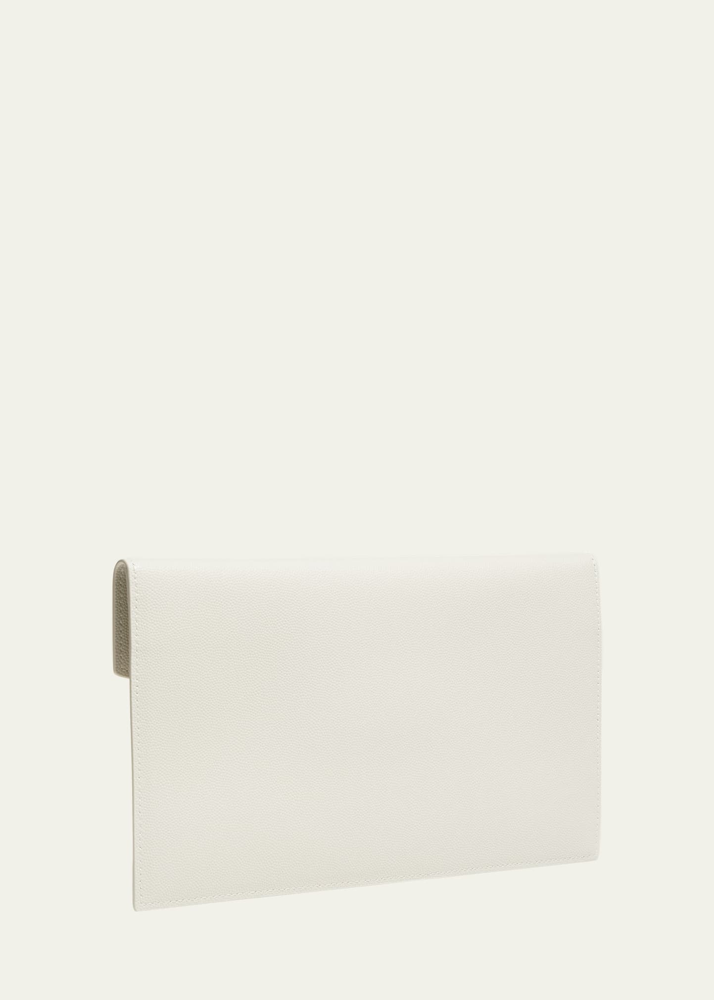 Uptown Medium YSL Monogram Grain de Poudre Pouch Bag - 4