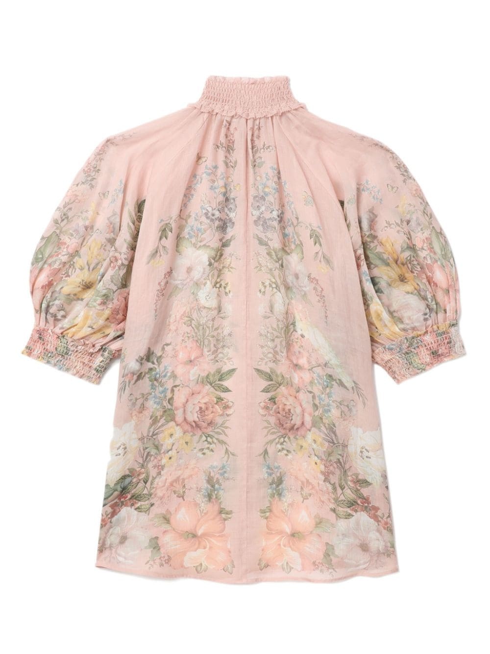 Waverly floral-print ramie blouse - 6