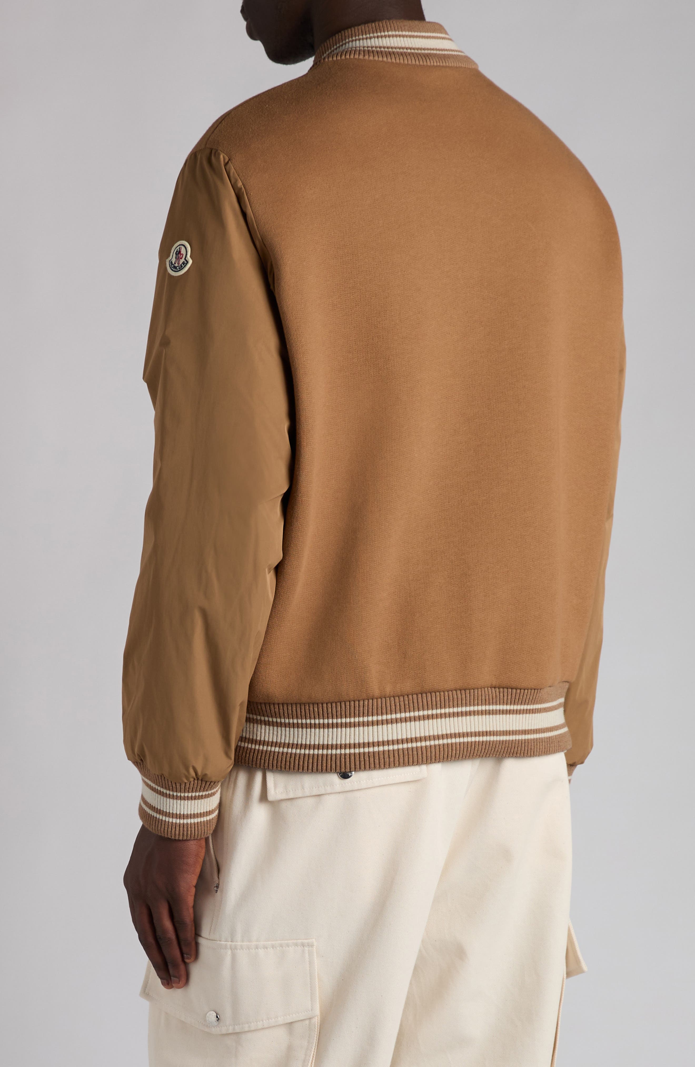 Moncler Vennes Reversible Down Bomber Jacket in Friar Brown at Nordstrom - 3