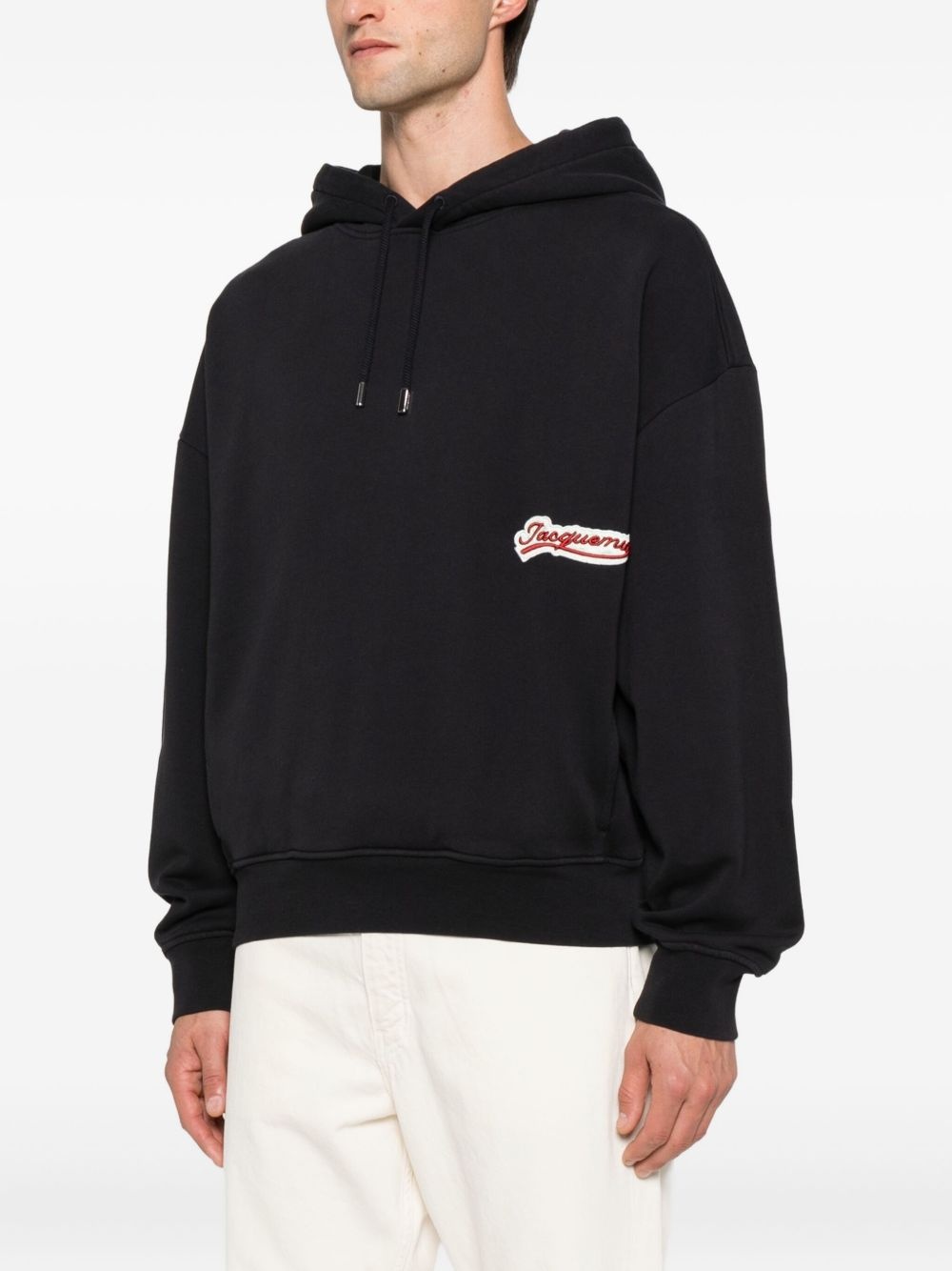 logo-patch hoodie - 3