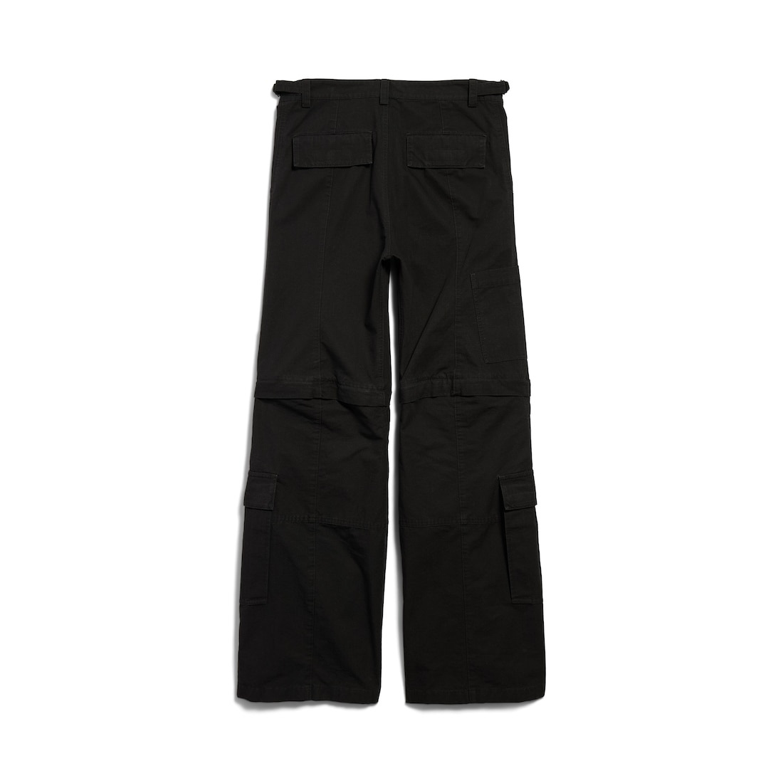 Flared Cargo Pants in Black - 6