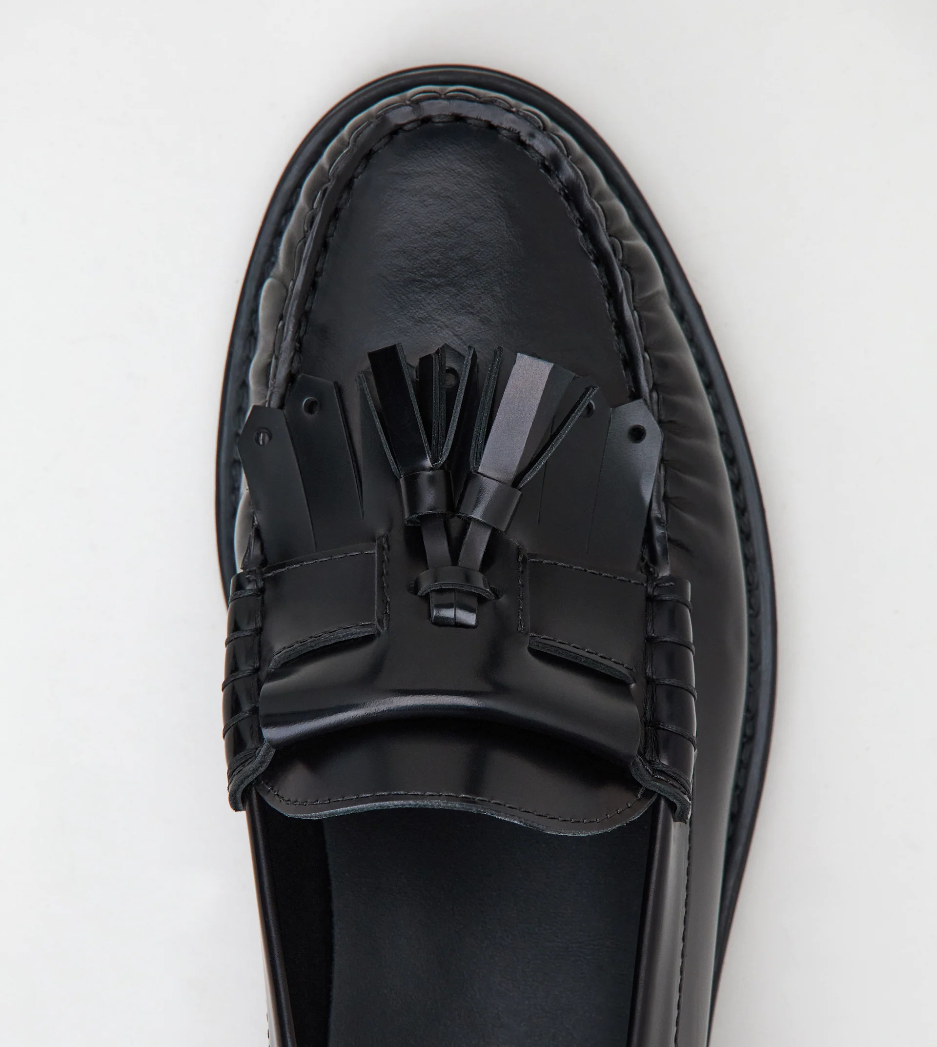 LOAFERS IN LEATHER - BLACK - 4