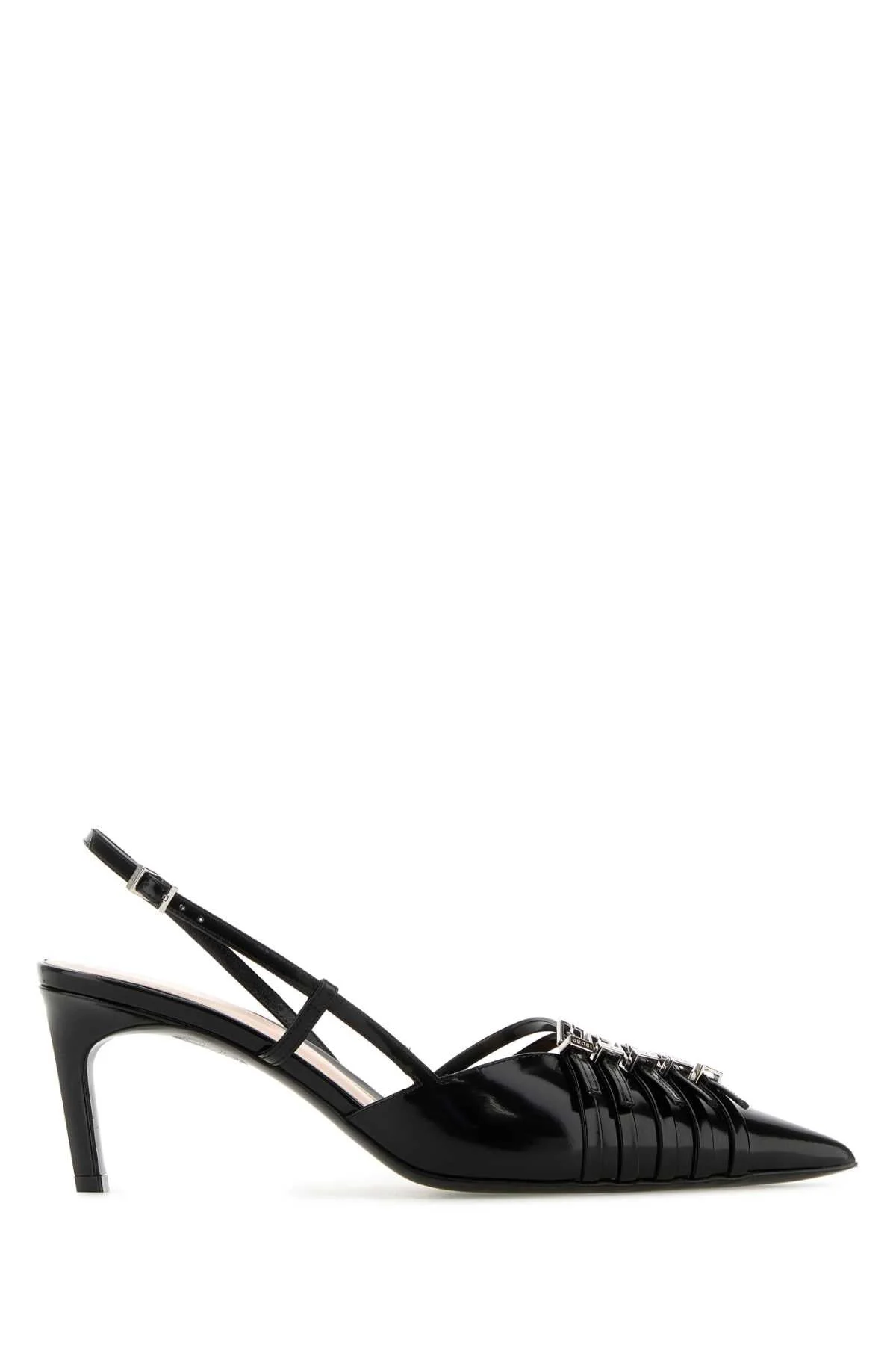 Gucci Women Black Leather Pumps - 1