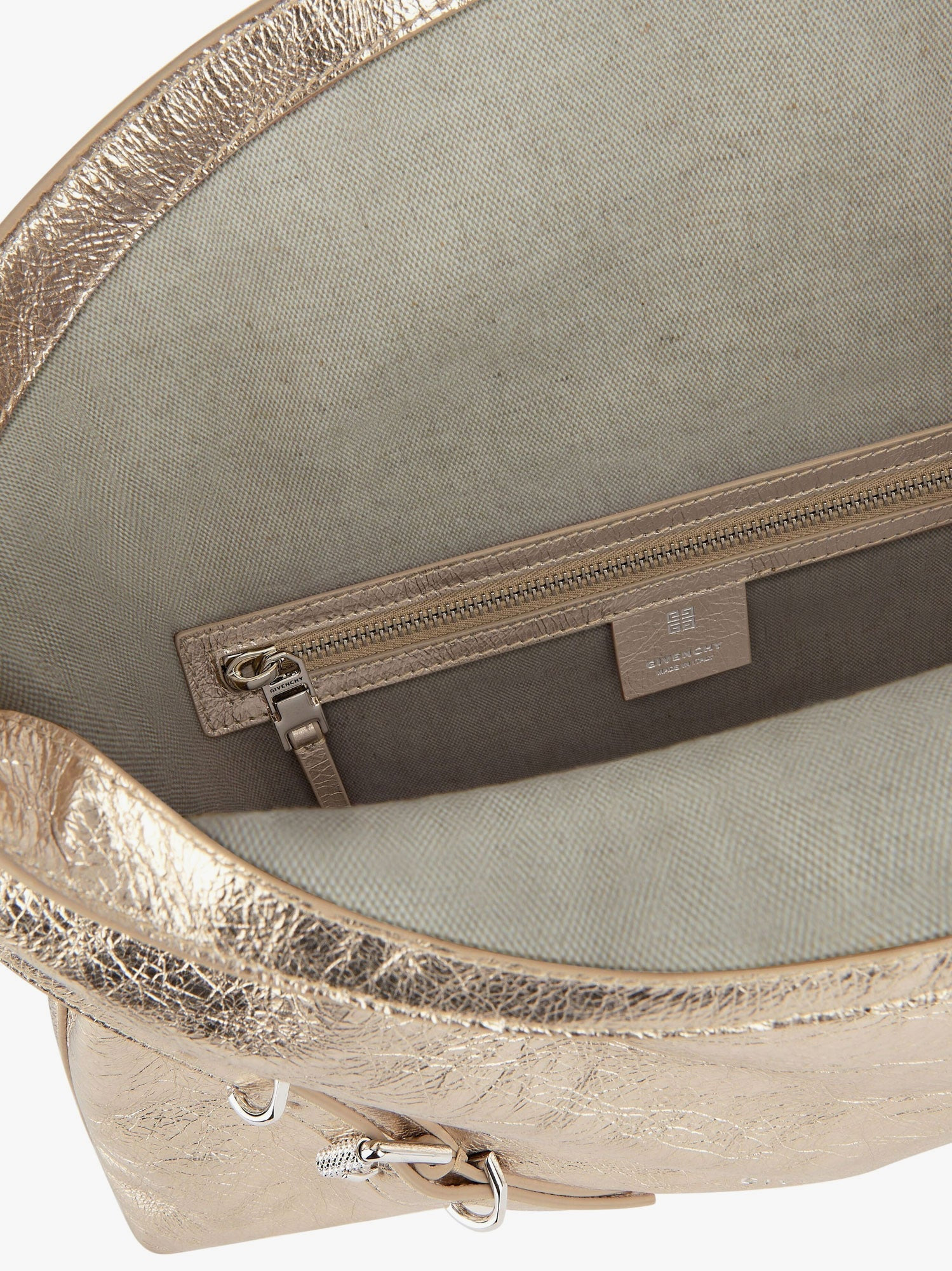 Givenchy Voyou Metallized Leather Shoulder Bag - 4